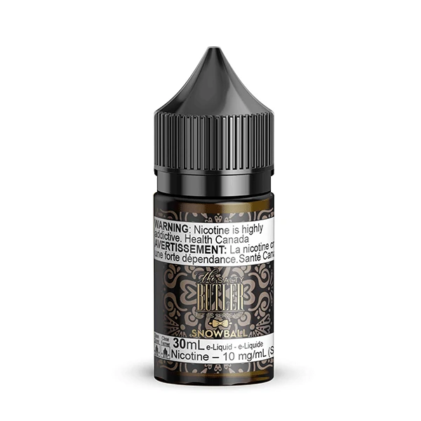 The Butler - Snowball - Salt e-liquid bottle